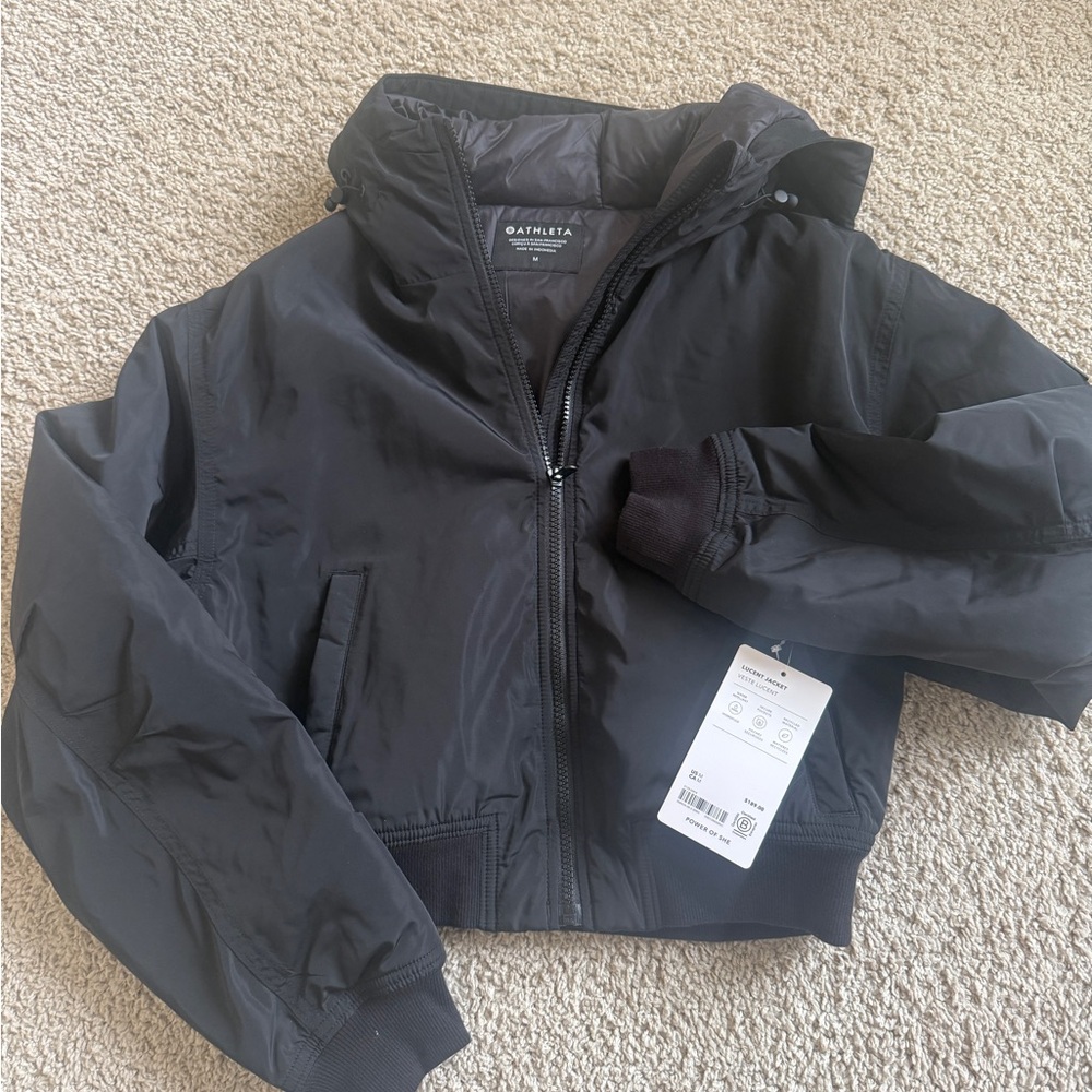 Athleta Black Puffer Jacket